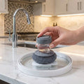 Soap Dispensing Palm Brush Multifunctional Cleaning Brush I Automatic Liquid Tank Kitchen Utensils Sink Cleaning Brush Scrubber, Dish Bowl Washing Brush