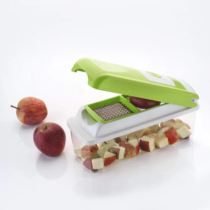 Plastic 12-in-1 Manual Vegetable Grater,Chipser and Slicer