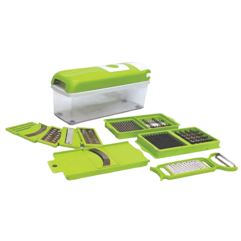 Plastic 12-in-1 Manual Vegetable Grater,Chipser and Slicer